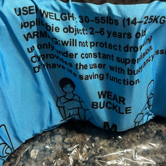 Swim floatie set in blue NEW - Picture 6 of 6